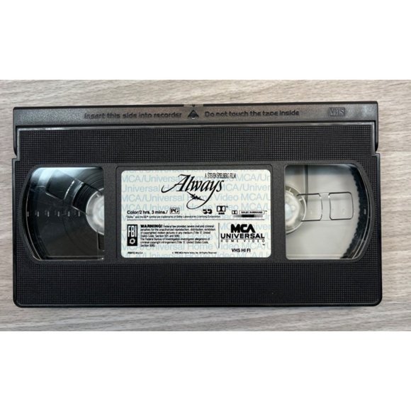 Always VHS Movie Richard Dreyfus Holly Hunter John Goodman Letterboxed Edition - Picture 3 of 5